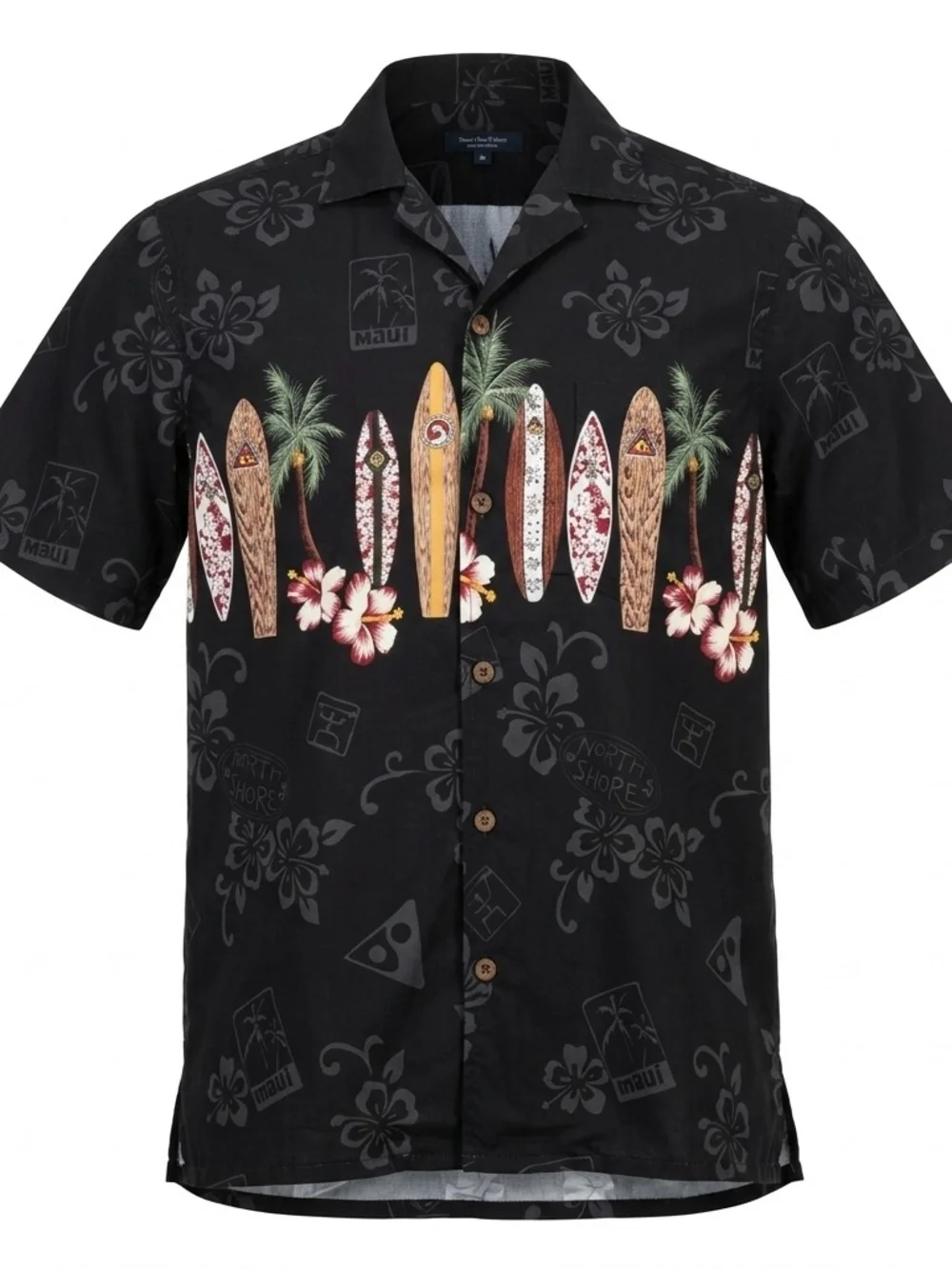 Year In Year Out Maui North Shore Surfboard Hawaiian Shirt - Medium